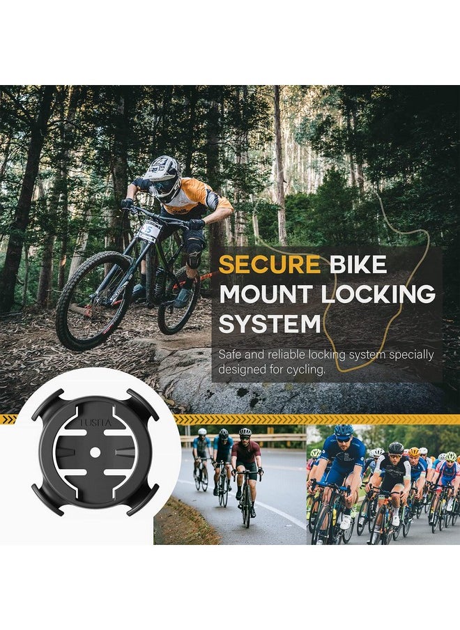 TUSITA Quarter-Turn Bike Mount Compatible with Garmin | XOSS G/G+ | iGPSPORT Bike GPS Computer