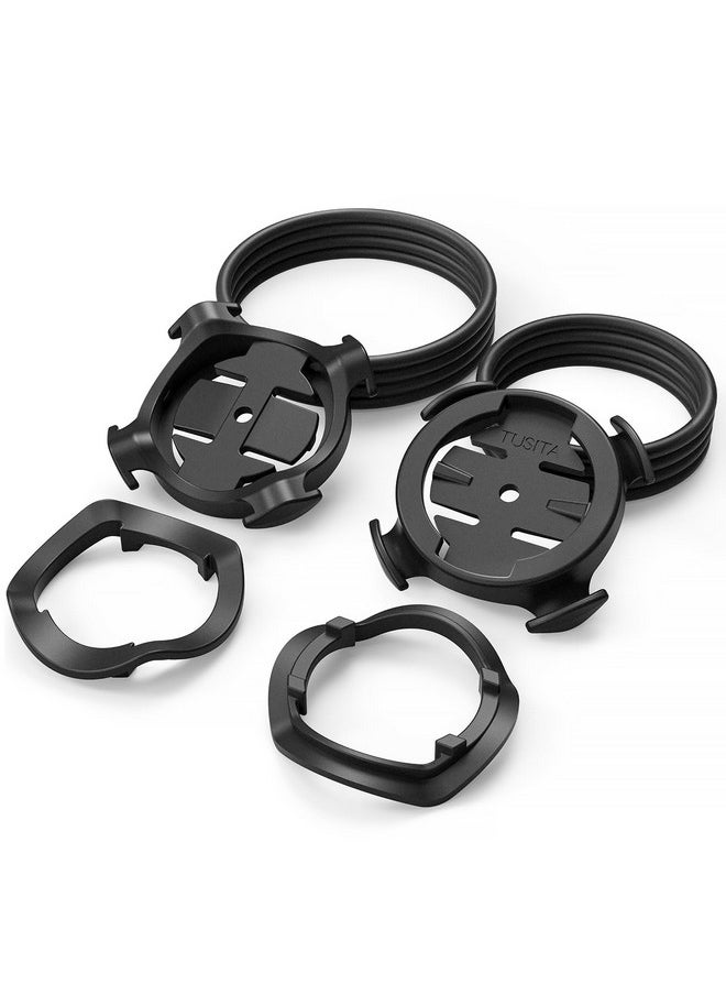 TUSITA Quarter-Turn Bike Mount Compatible with Garmin | XOSS G/G+ | iGPSPORT Bike GPS Computer