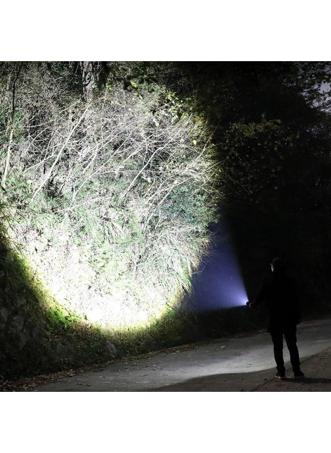 I0DO Zoomable Handheld Flashlight High Lumens Rechargeable Tactical Flashlights Long Range Super Bright Torch High Power Multi-Function Led Emergency Handheld Flashlight