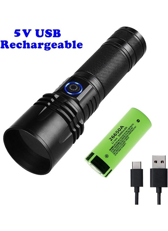 I0DO Zoomable Handheld Flashlight High Lumens Rechargeable Tactical Flashlights Long Range Super Bright Torch High Power Multi-Function Led Emergency Handheld Flashlight