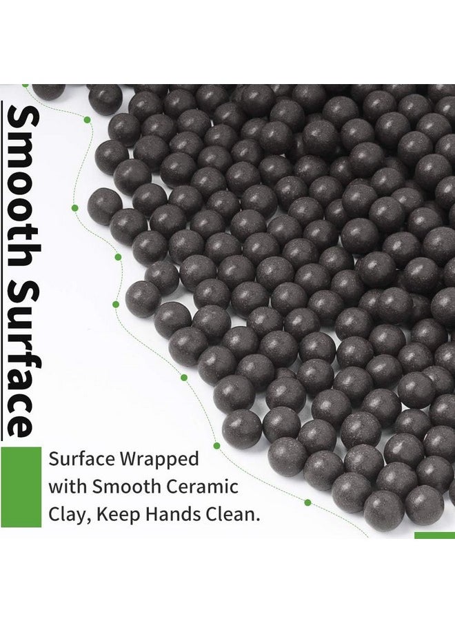 LuckIn 3000PCS Slingshot Ammo Balls, 3/8 Inch Hard Clay Slingshot Ammo for Hunting & Shooting Target Practice, Natural Biodegradable, Brown
