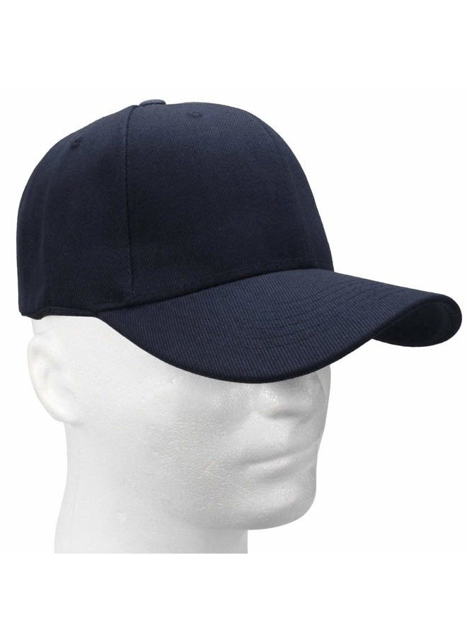 Baseball Cap Adjustable Size for Running Workouts and Outdoor Activities All Seasons (1pc Navy)
