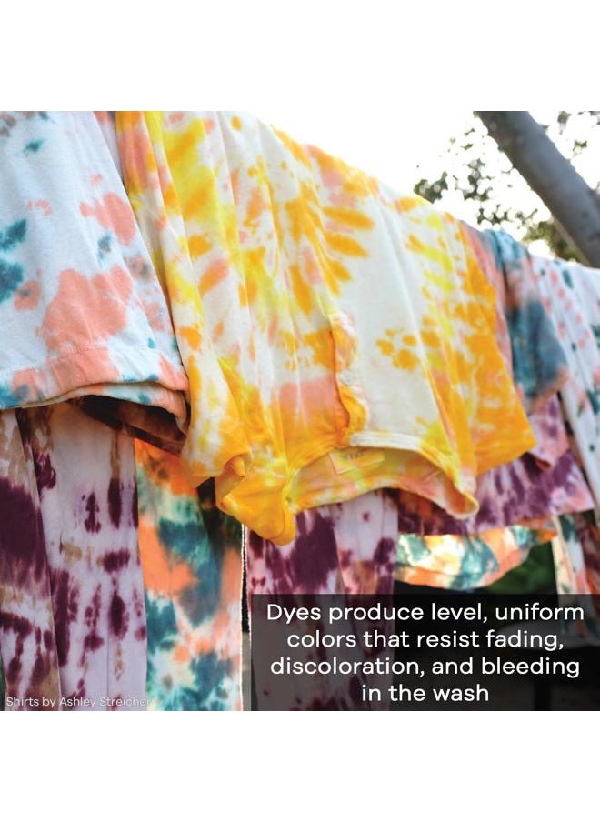 Procion Tie Dye Powder Brilliant Orange 2/3oz Jar - Powder Dye for Tie Dye - Permanent & Washfast Powder Tie Dye - Use as Ice Tie Dye Powder, Cold Water Dye for Fabric & Clothing Dye