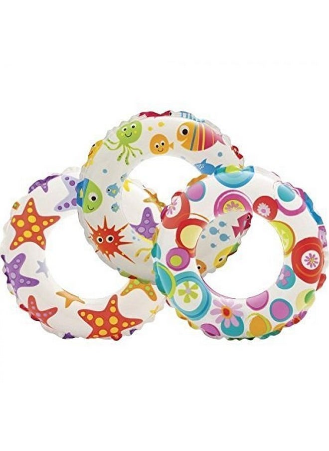 Royals Pool Party Swimming Ring Swim Tube for Kids Swimming Learning Ring for Girls and Boys Swimming Tube Inflatable Swim Ring (Swim Combo + Ring 24INCH)