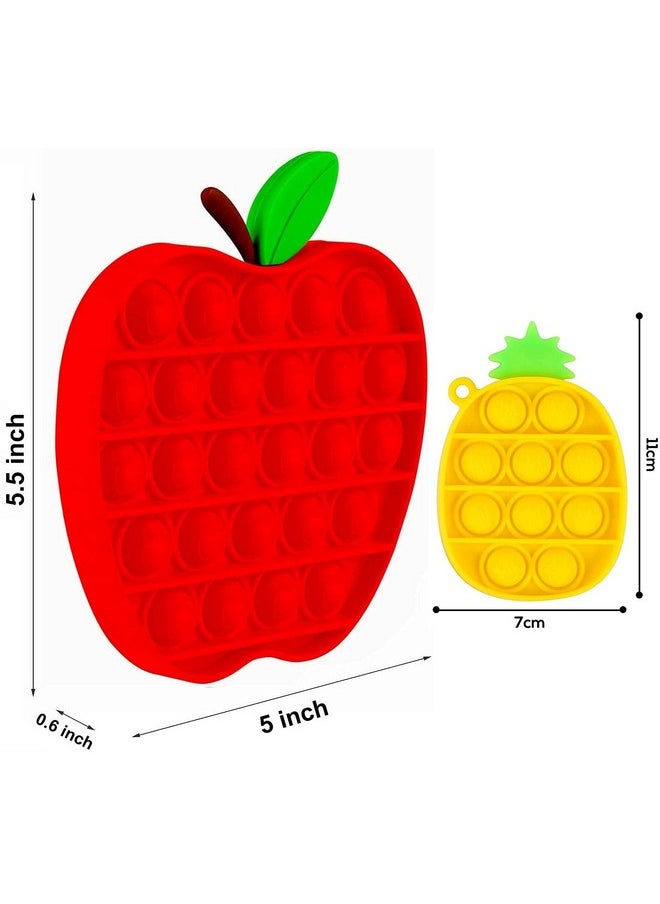 FunBlast Pop It - Popit Game, Poppet for Kids, Pop It Toy, Pop It Toys for Kids, Pop It Fidget Toy, Pop It Big, Pop It for Girls, Pop It for Boys, Stress Relief Toys (Pack of 2 Pcs)