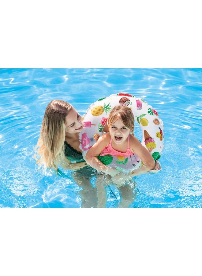 Royals Pool Party Swimming Ring Swim Tube for Kids Swimming Learning Ring for Girls and Boys Swimming Tube Inflatable Swim Ring (Swim Combo + Ring 20INCH)