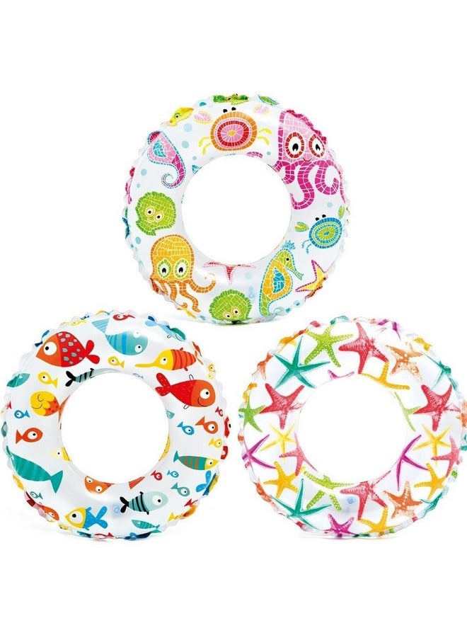 Royals Pool Party Swimming Ring Swim Tube for Kids Swimming Learning Ring for Girls and Boys Swimming Tube Inflatable Swim Ring (Swim Combo + Ring 20INCH)