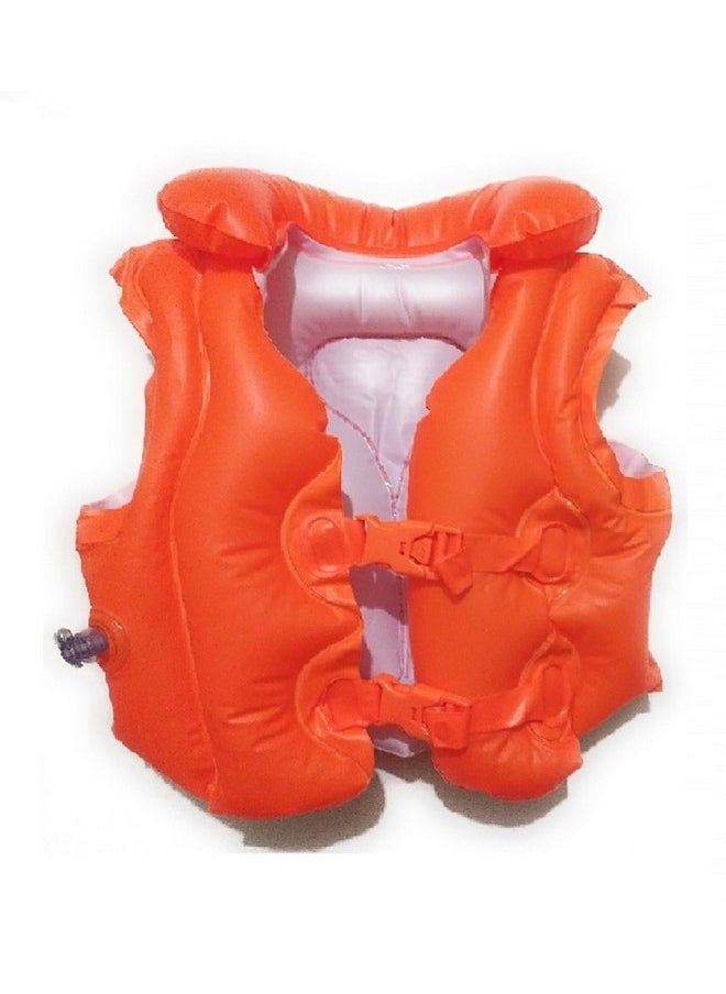 ClearChoice:- Kids Swim Life Jacket & Swim Ring Swimming Pool Accessories with Summer(4-8 Year)(Multi Color)(Combo)