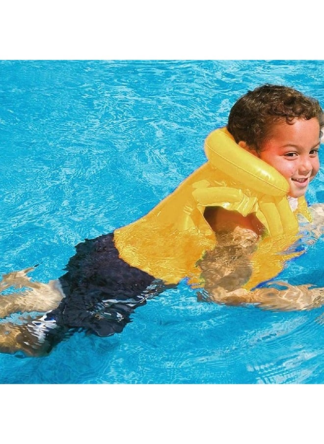 ClearChoice:- Kids Swim Life Jacket & Swim Ring Swimming Pool Accessories with Summer(4-8 Year)(Multi Color)(Combo)