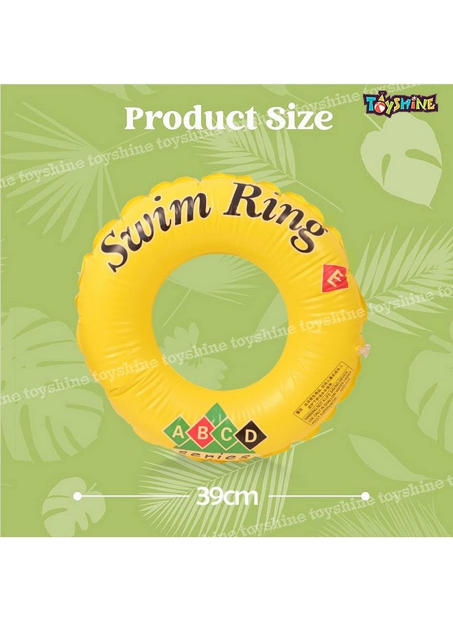Toyshine 50cm Swim Pool Rings, Baby Pool, Swimming Rings for Kids, Inflatable Tubes, Summer Fun Water Toys for Kids, Party Fun, Beach Outdoor Party Supplies - Pack of 2- B