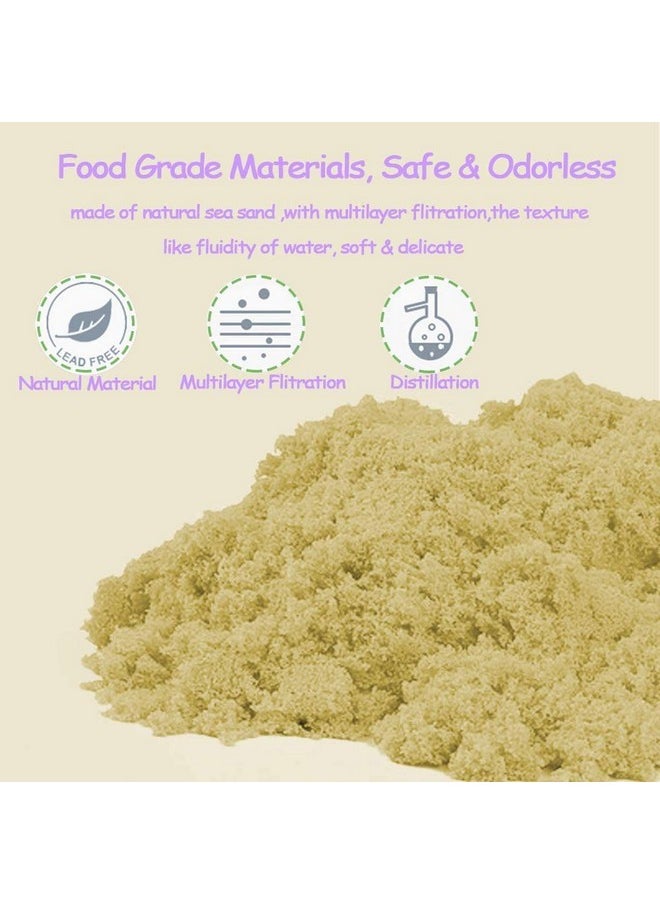 FunBlast Creative Sand for Kids - Natural Kinetic Sand Kit for Kids Activity Toys, Soft Sand Clay Toys with Moulds for Kids, Boys, Girls (500 Gm Sand & 6 Pcs Mould)