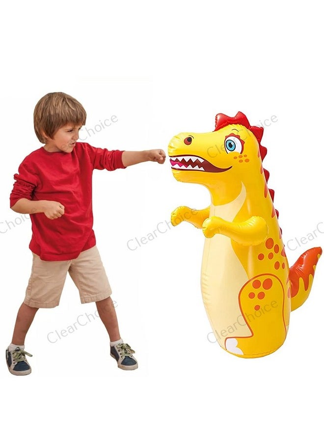 ClearChoice:- 3-D Dragon Hit Me Toy Bop Bags Toy Base Toddlers PVC Punching Bag for Kids for Baby(Multi Color)(1 PIS)
