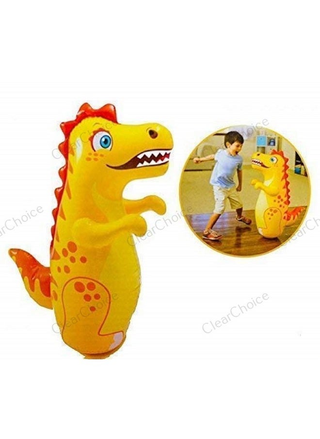 ClearChoice:- 3-D Dragon Hit Me Toy Bop Bags Toy Base Toddlers PVC Punching Bag for Kids for Baby(Multi Color)(1 PIS)