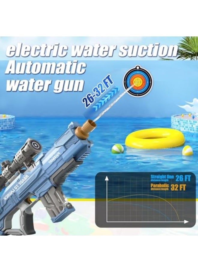 Kids Electric Water Blasters, High Pressure Water Blasters Electric Powerful Squirt Blasters, Automatic Large Capacity Water Blasters for Kids & Adults Summer Pool Beach Party