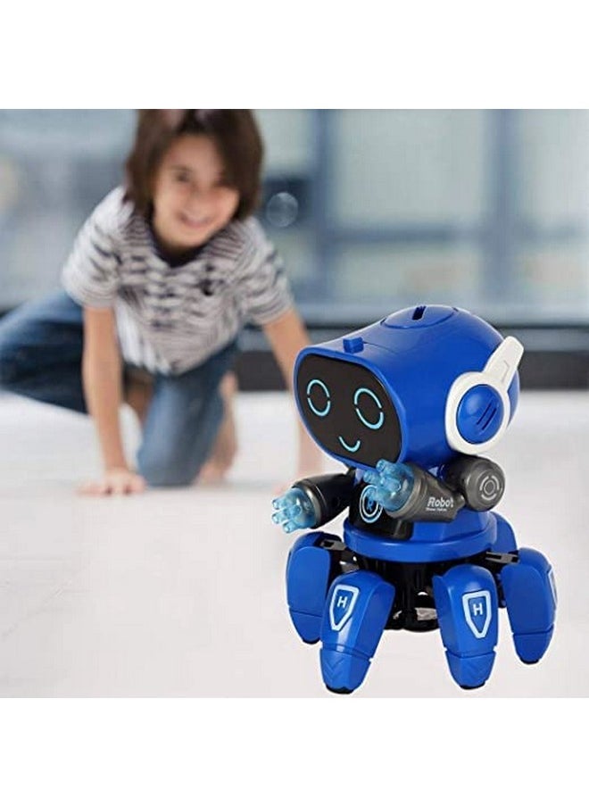 Goyal's Bot Robot Octopus Style | Colorful Lights and Music | All Direction Movement | Dancing Robot Toys for Kids | (Blue)