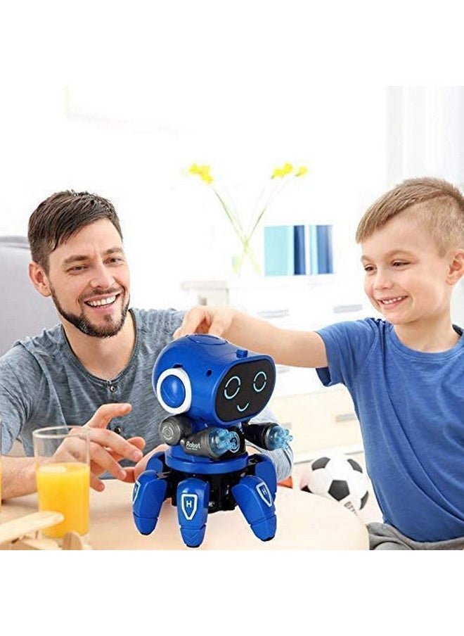 Goyal's Bot Robot Octopus Style | Colorful Lights and Music | All Direction Movement | Dancing Robot Toys for Kids | (Blue)