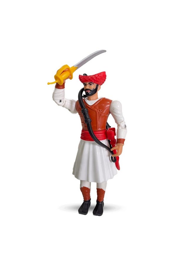 Pawankhind Mawala The Real Super Hero 6 Inch Tall Action Figure with Accessories (Pawankhind Bandal Sena)