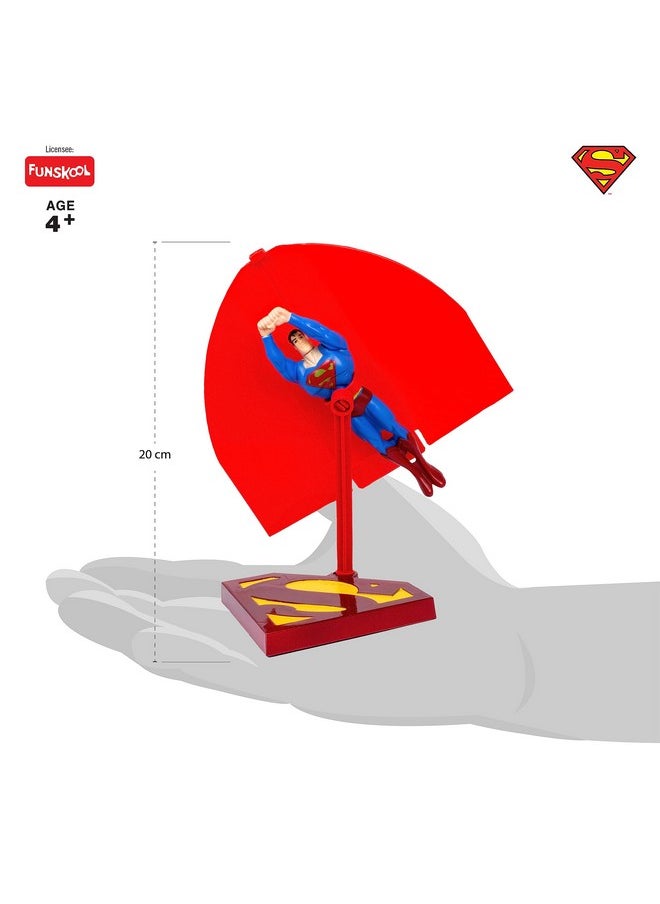 Funskool-Flying Superman,Classic Action Figures with Articulation,6 inches,Collectible,for 4 Year Old Kids and Above,Toy