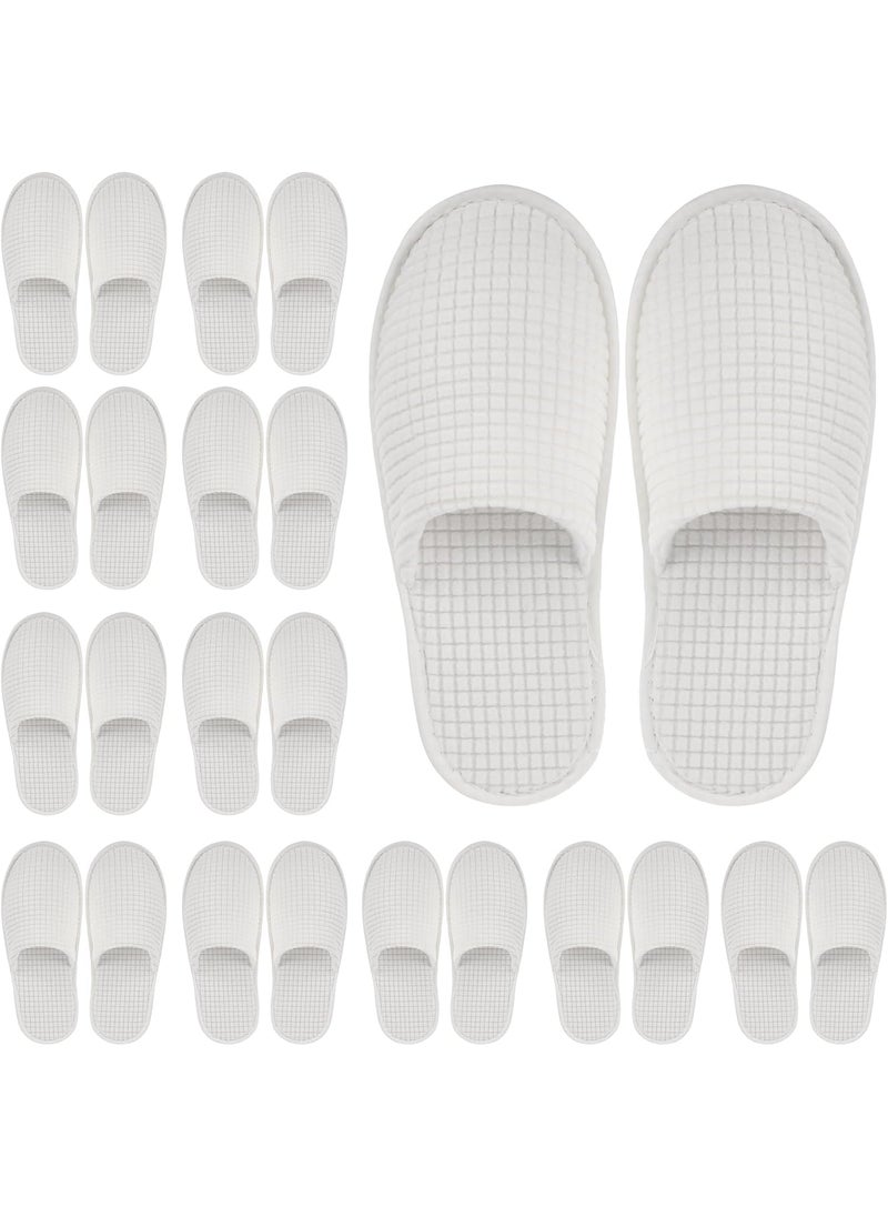 Geyoga 12 Pair House Slipper for Guest Non Slip Disposable Slipper for Travel Washable Reusable Closed Toe Hotel Bridesmaid Indoor Spa Wedding Party Shoeless Home