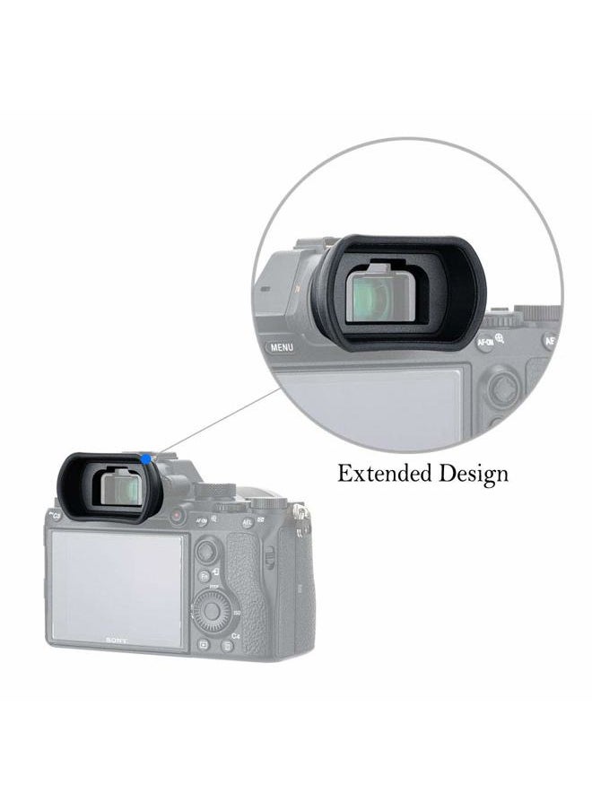 2 Packs Eyecup Eyepiece Eyeshade for Sony a7III a7II a7 a7R IV a7R II a7R III a7S II a9 a58 a99 II Viewfinder Replaces Sony FDA-EP18 FDA-EP16 FDA-EP15 Eye Cup