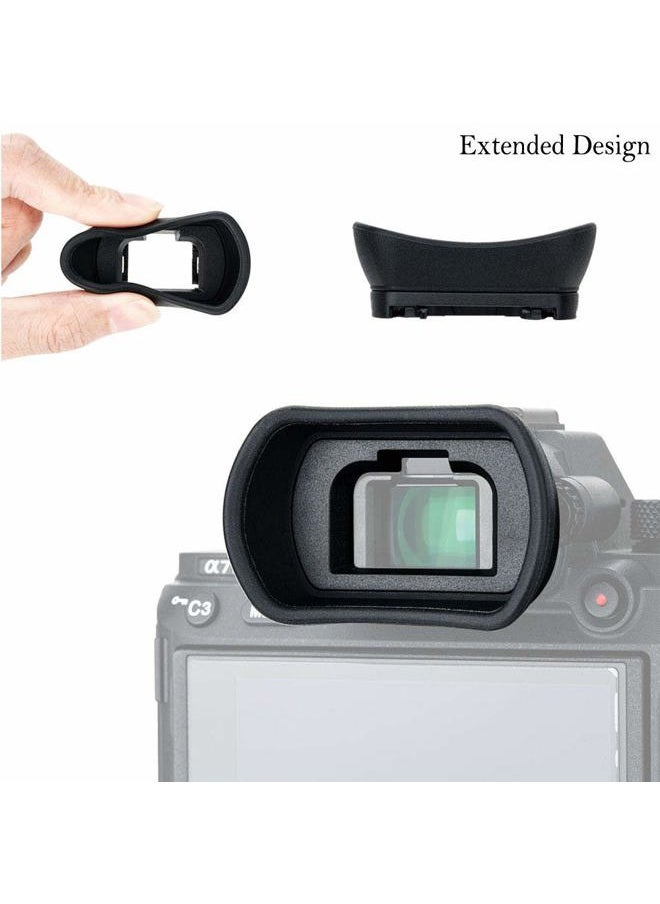 2 Packs Eyecup Eyepiece Eyeshade for Sony a7III a7II a7 a7R IV a7R II a7R III a7S II a9 a58 a99 II Viewfinder Replaces Sony FDA-EP18 FDA-EP16 FDA-EP15 Eye Cup