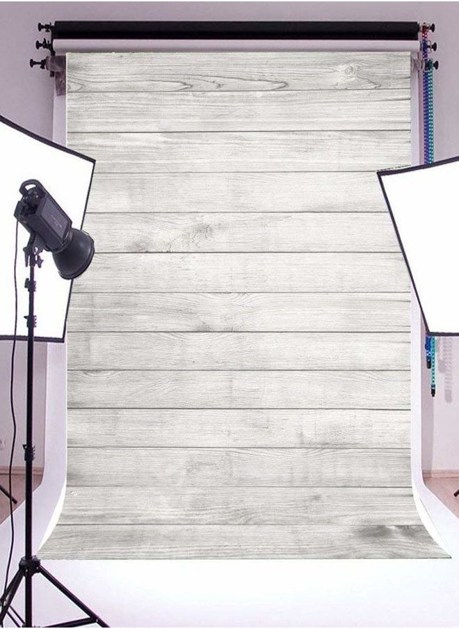 3x5ft Wood Backdrops for Photography White Wooden Board Vintage White Wood Floor Backdrops Baby Shower Birthday Cake Table Photography Backgrounds Newborn Photos Kids Adult Portrait Studio Props