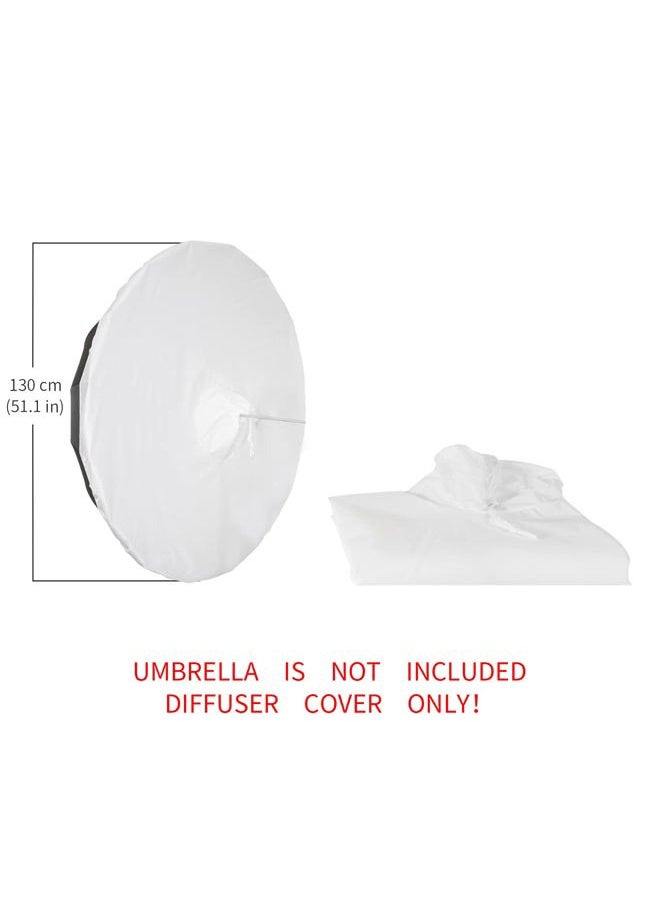 51 Inch Photography Umbrella Diffuser Soft Cloth for Compatible with 51
