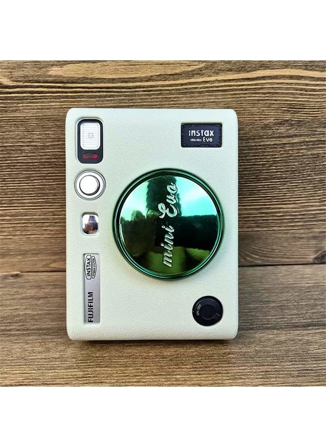 Mini EVO Case - Silicone Protective Case for Fuji Mini EVO Instant Camera - Soft Rubber Lightweight Case for Fujifilm evo - White