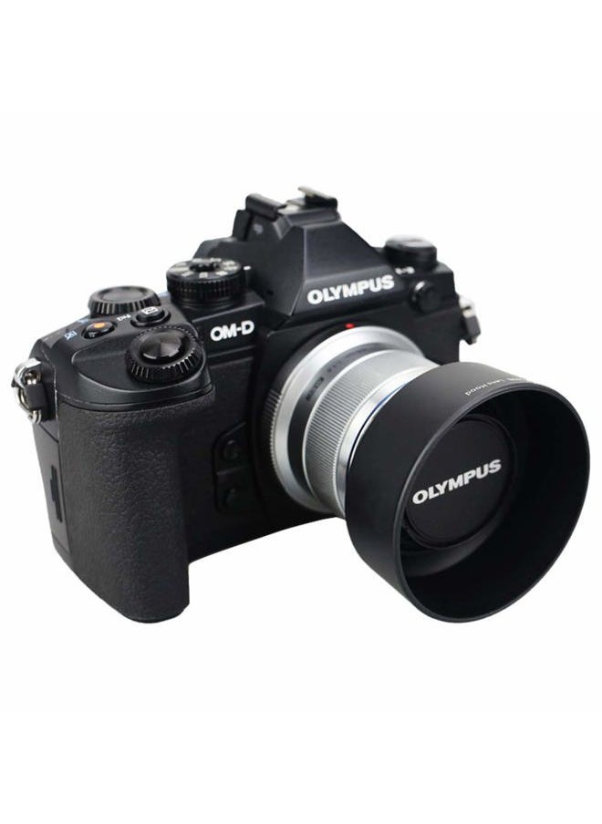 Reversible Bayonet Lens Hood Shade for Olympus M.Zuiko Digital 45mm F1.8 Lens / M4518 Replaces Olympus Lens Hood LH-40B - Black