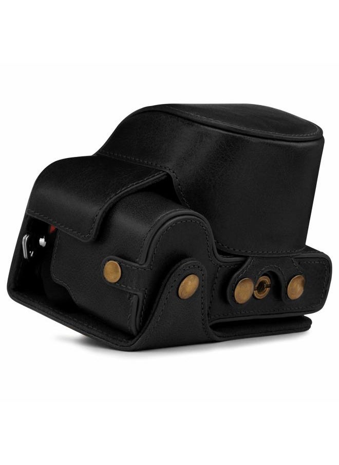 MG1813 Ever Ready Genuine Leather Camera Case Compatible with Nikon Z50 (16-50mm) - Black