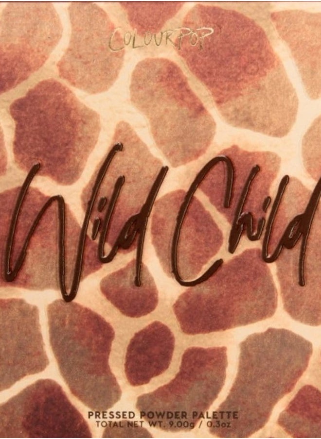 ColourPop WILD CHILD Eyeshadow Palette Matte Metallic Sparkle Pressed Glitter Powder Super-Pigmented (Browns Chocolates Corals)