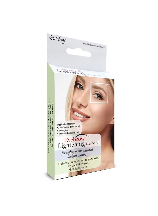 Eyebrow Color Lightening Crème, 2 Application Kit, .34 Oz