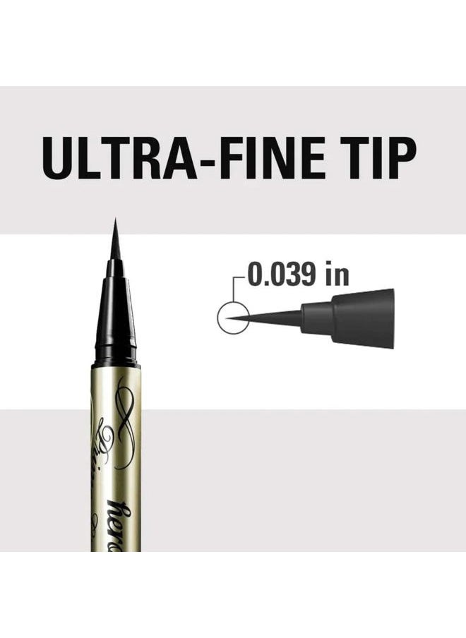 by KISSME Prime Liquid Eyeliner, Super Waterproof, Ultra Fine Tip for Precise Eye Makeup, Stay All Day Long, 02 Brown Black 0.4mL/0.01 Fl Oz