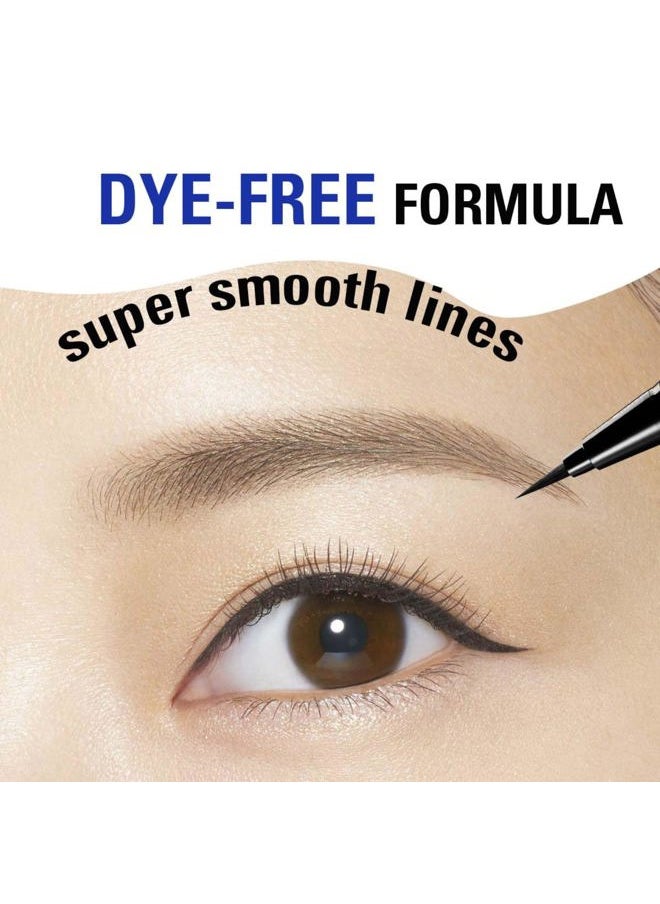 by KISSME Prime Liquid Eyeliner, Super Waterproof, Ultra Fine Tip for Precise Eye Makeup, Stay All Day Long, 02 Brown Black 0.4mL/0.01 Fl Oz