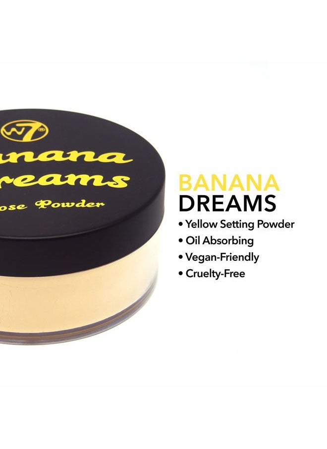 Banana Dreams Loose Setting Powder - Weightless Yellow Blurring Powder For All Skin Tones