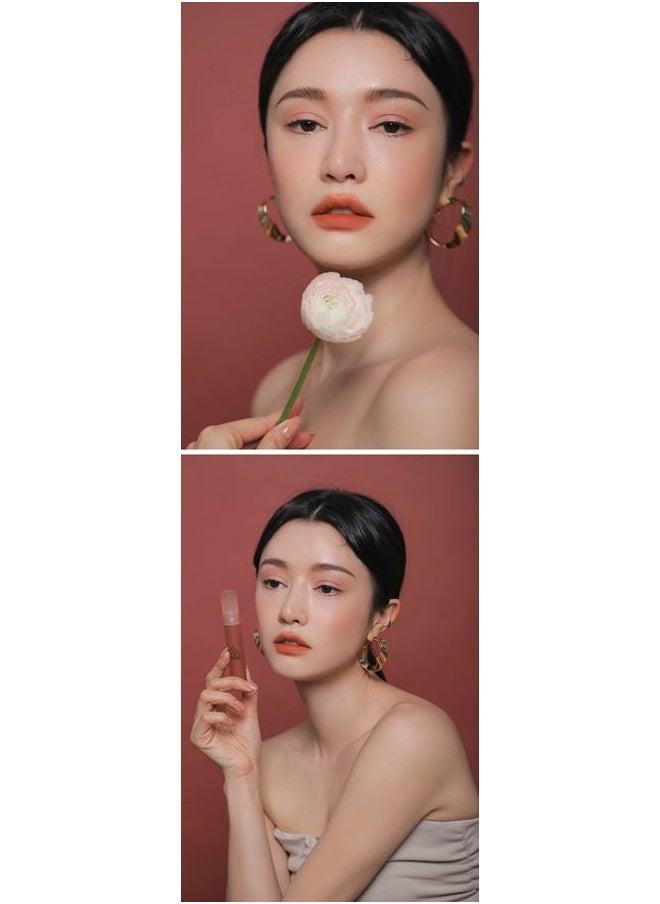 BLUR WATER TINT(4.6g) soft lip with less smear with a blurry finish (#SEPIA) with sun cream(1ml*3ea)