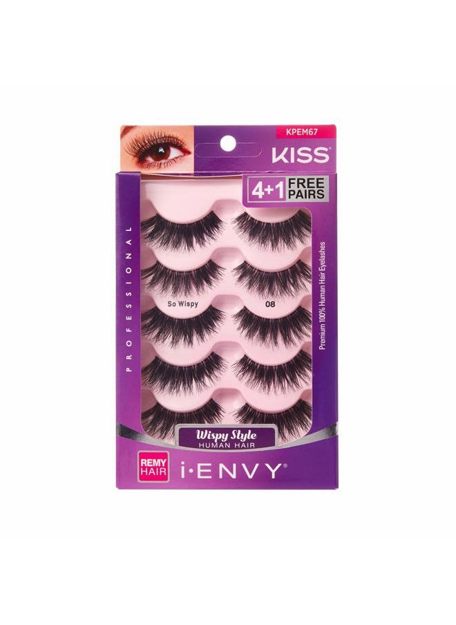 i-ENVY So Wispy Multi Pack Natural WIspy Made of Natural Hair 5 Pair