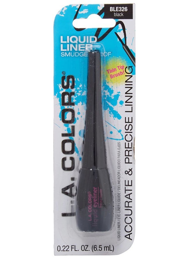 Thin Tip Liquid Liner (carded), Black CBLE326