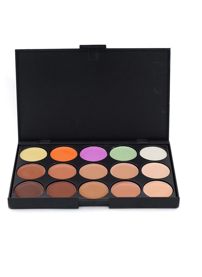 15 Colors Cream Contour Face Concealer Palette, FantasyDay Long Lasting Full Hydrating Coverage Conceals Corrects Foundation Camouflage Makeup Gift Set for Correcting Dark Circles Acne Blemish #3