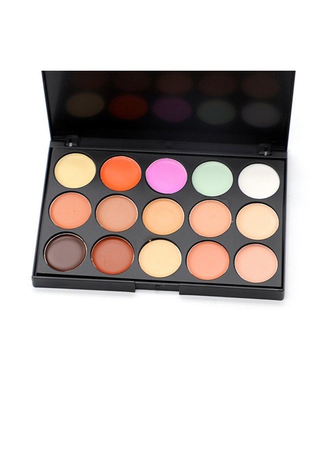 15 Colors Cream Contour Face Concealer Palette, FantasyDay Long Lasting Full Hydrating Coverage Conceals Corrects Foundation Camouflage Makeup Gift Set for Correcting Dark Circles Acne Blemish #3