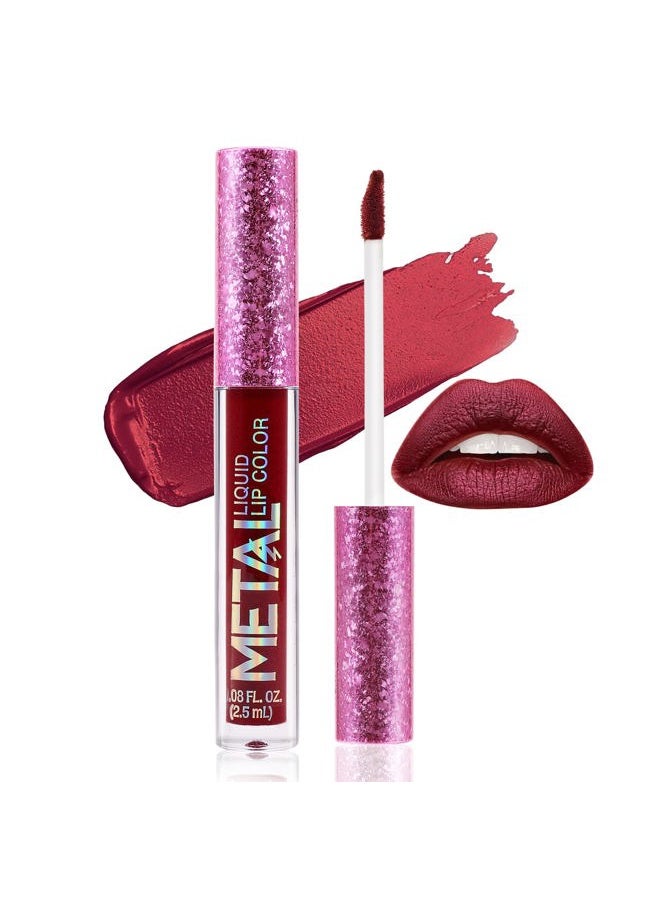 Metallic Liquid Lipsticks Matte Lips Lipstick Pearl Glitter Lip Gloss High Pigment Long Lasting Nonstick Lip Glaze Makeup for Women and Girls