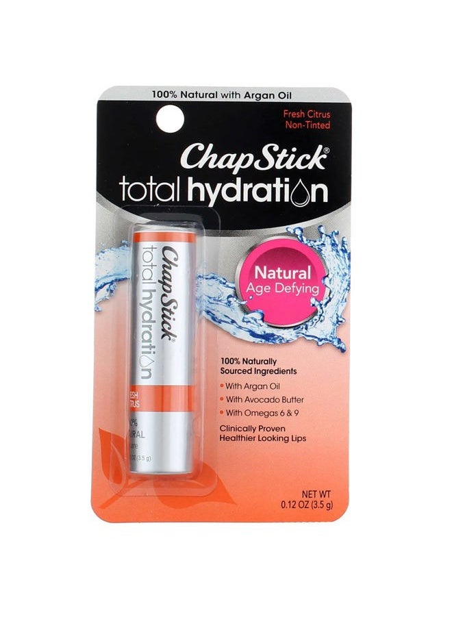 Total Hydration Lip Care Balm, Fresh Citrus 0.12 oz ( Pack of 3)
