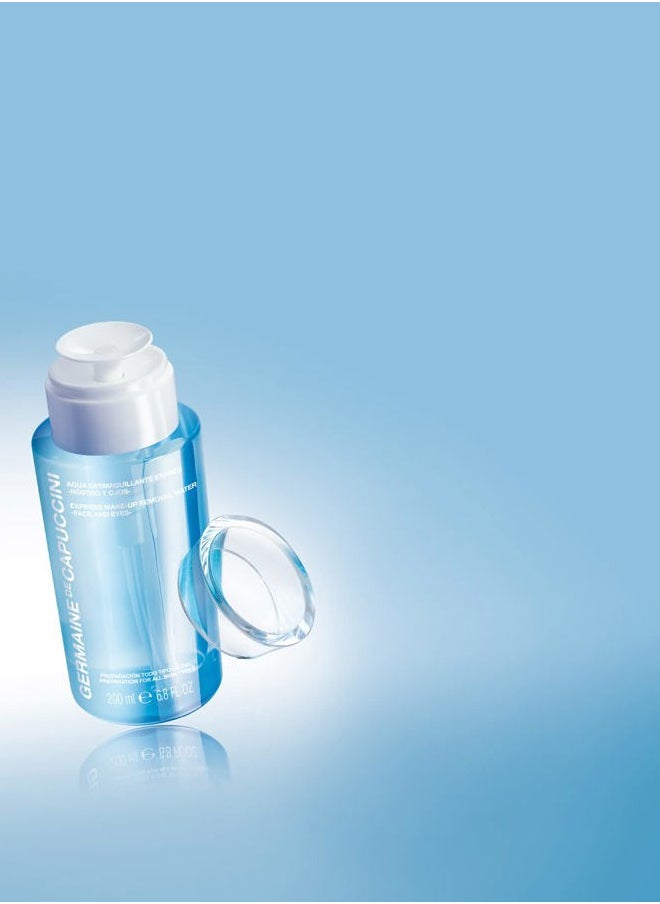 Options I Express Make-Up Removal Water - Cleanses, purifies, tones and maintains skin hydration- All skin types - Fragance Free- 6.8 FL OZ