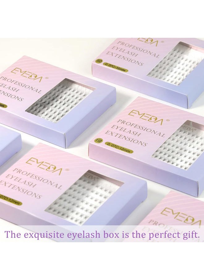 180 Fans Premade Fans Eyelash Extensions Pointy Base Thin Base 8D Stable C Curl Premade Lash Extensions Fans Pre Fanned Volume Lash Extensions (8D 0.07 C Mix 8-14mm)