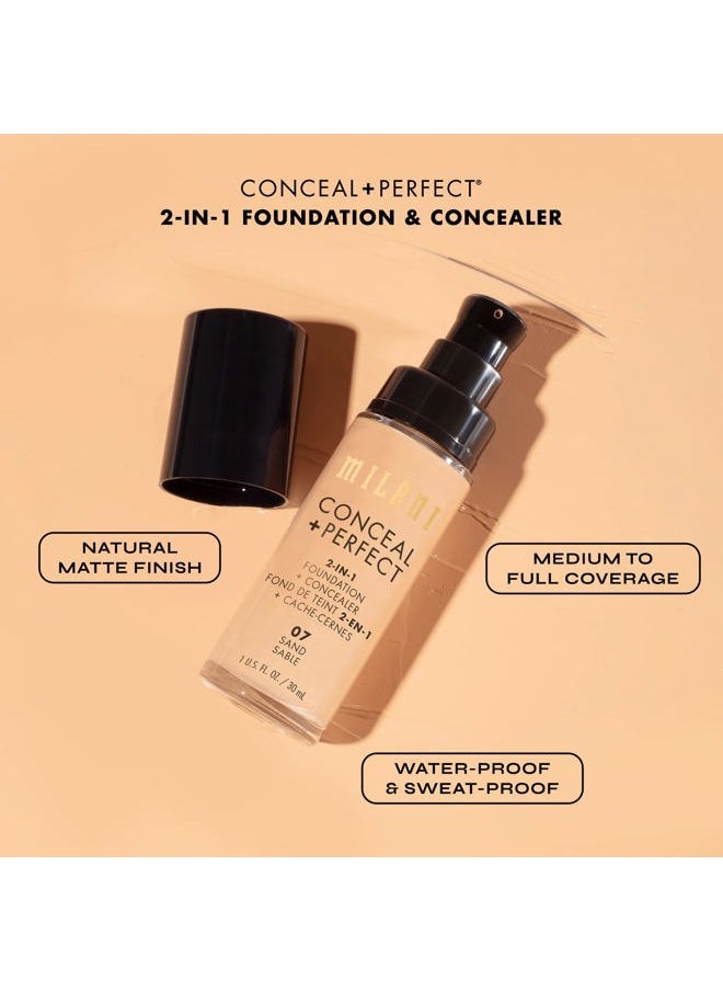 Conceal + Perfect Liquid Foundation - Golden Beige, 1 Fl Oz - Cruelty-Free, Covers Blemishes & Discoloration for Flawless Complexion