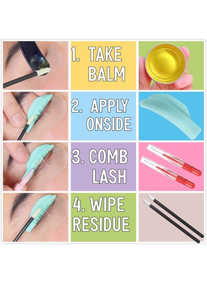 Lami Glue Balm Gold Lash Lift Brow Lamination Balm Glue Strong & Fast dry 20g Gluing Cream More Than 100 applications Eyelash Perm work Well with Shields & Eyelashes Fixing Lash Firmly