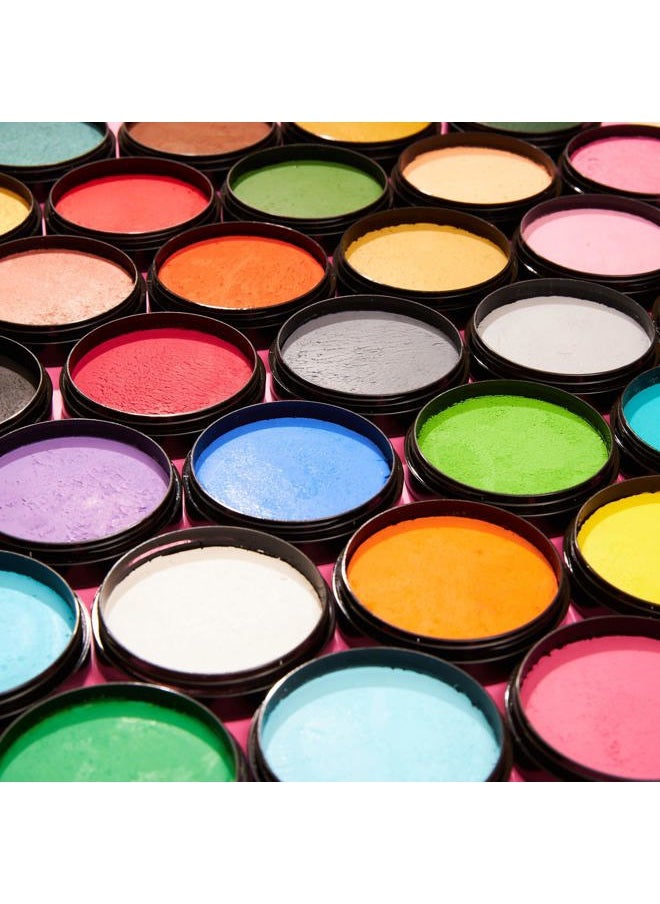 Pro Face & Body Paint Cake Pots Bright Green - Professional Water Based Face Paint Makeup for Adults, Kids - 1.26oz