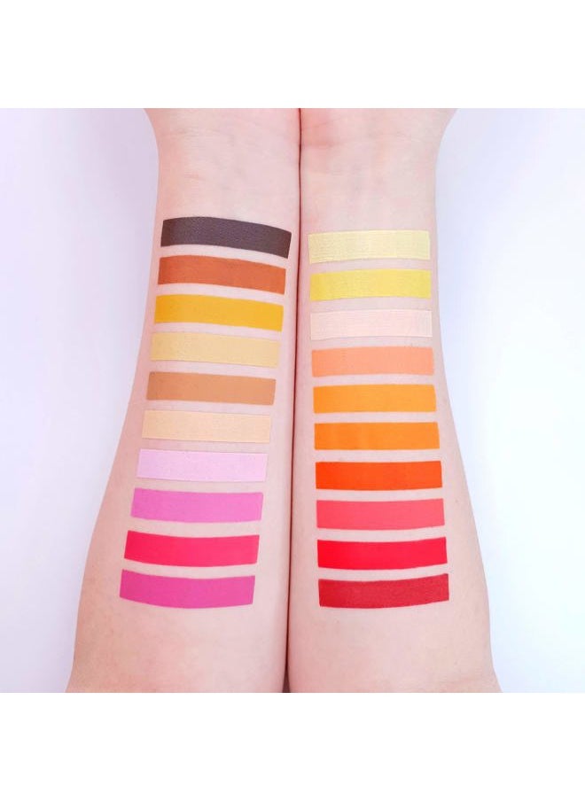 Pro Face & Body Paint Cake Pots Bright Green - Professional Water Based Face Paint Makeup for Adults, Kids - 1.26oz