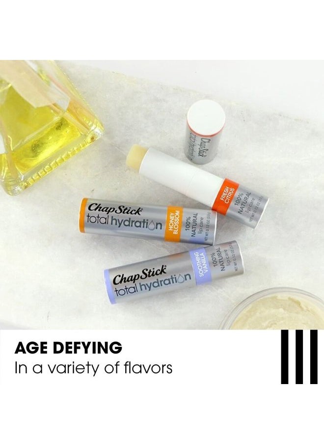Total Hydration (Fresh Citrus Flavor, 0.12 Ounce) Flavored Lip Balm Tube, Natural Age Defying Lip Care, Clinically Proven
