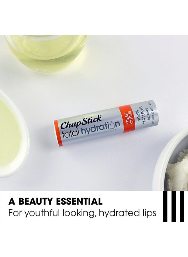 Total Hydration (Fresh Citrus Flavor, 0.12 Ounce) Flavored Lip Balm Tube, Natural Age Defying Lip Care, Clinically Proven